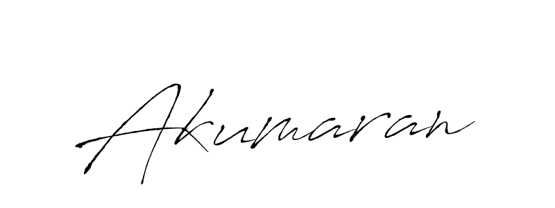 Design your own signature with our free online signature maker. With this signature software, you can create a handwritten (Antro_Vectra) signature for name Akumaran. Akumaran signature style 6 images and pictures png