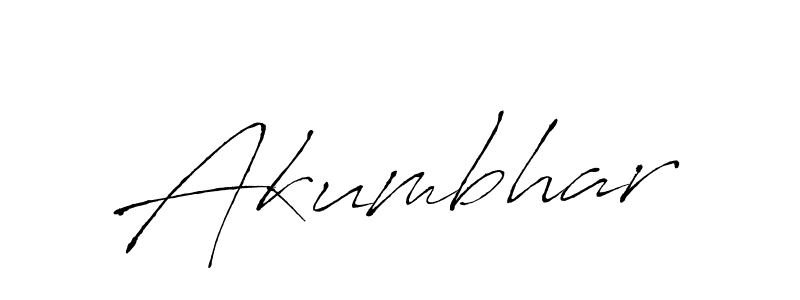 Akumbhar stylish signature style. Best Handwritten Sign (Antro_Vectra) for my name. Handwritten Signature Collection Ideas for my name Akumbhar. Akumbhar signature style 6 images and pictures png