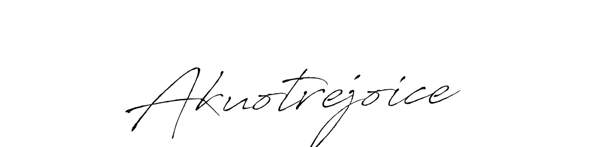 Design your own signature with our free online signature maker. With this signature software, you can create a handwritten (Antro_Vectra) signature for name Akuotrejoice. Akuotrejoice signature style 6 images and pictures png