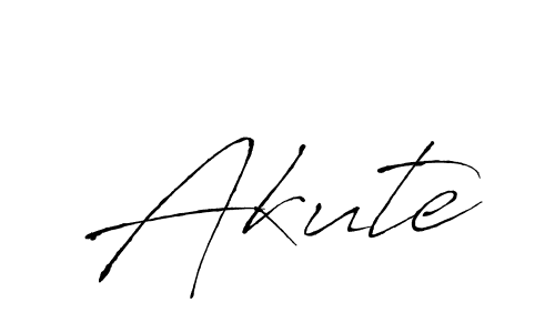 How to make Akute signature? Antro_Vectra is a professional autograph style. Create handwritten signature for Akute name. Akute signature style 6 images and pictures png