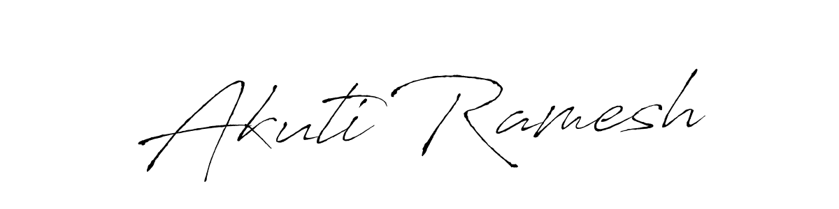 Also we have Akuti Ramesh name is the best signature style. Create professional handwritten signature collection using Antro_Vectra autograph style. Akuti Ramesh signature style 6 images and pictures png