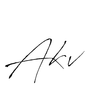 Design your own signature with our free online signature maker. With this signature software, you can create a handwritten (Antro_Vectra) signature for name Akv. Akv signature style 6 images and pictures png