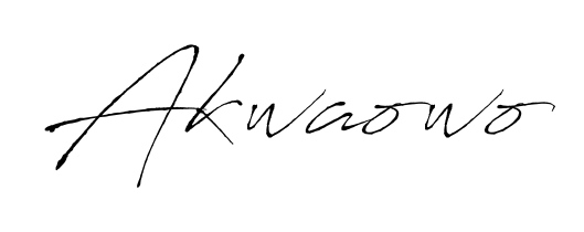 Also we have Akwaowo name is the best signature style. Create professional handwritten signature collection using Antro_Vectra autograph style. Akwaowo signature style 6 images and pictures png