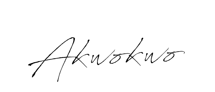 Design your own signature with our free online signature maker. With this signature software, you can create a handwritten (Antro_Vectra) signature for name Akwokwo. Akwokwo signature style 6 images and pictures png