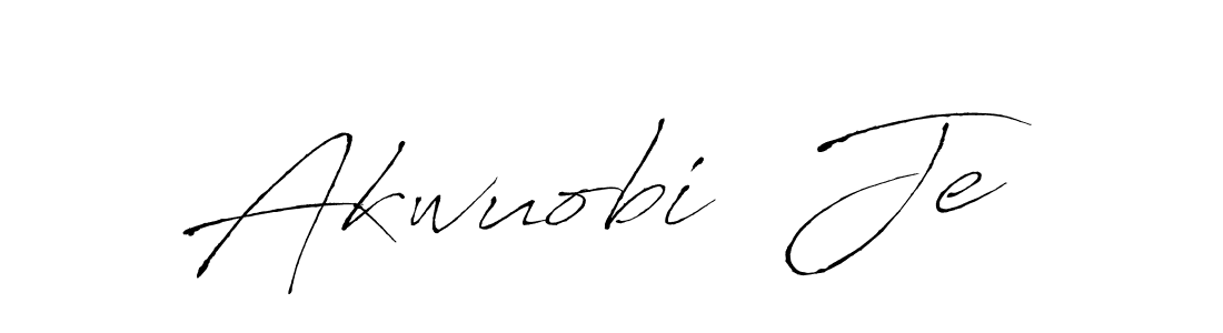 Also You can easily find your signature by using the search form. We will create Akwuobi  Je name handwritten signature images for you free of cost using Antro_Vectra sign style. Akwuobi  Je signature style 6 images and pictures png