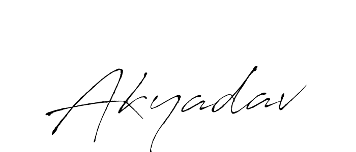 How to make Akyadav signature? Antro_Vectra is a professional autograph style. Create handwritten signature for Akyadav name. Akyadav signature style 6 images and pictures png