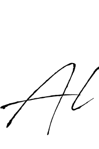 Create a beautiful signature design for name Al. With this signature (Antro_Vectra) fonts, you can make a handwritten signature for free. Al signature style 6 images and pictures png