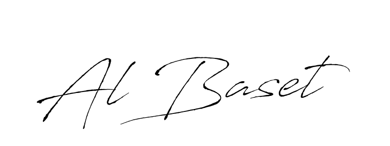 Create a beautiful signature design for name Al Baset. With this signature (Antro_Vectra) fonts, you can make a handwritten signature for free. Al Baset signature style 6 images and pictures png