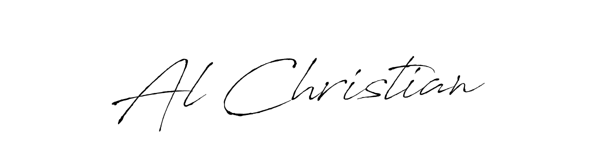 Use a signature maker to create a handwritten signature online. With this signature software, you can design (Antro_Vectra) your own signature for name Al Christian. Al Christian signature style 6 images and pictures png