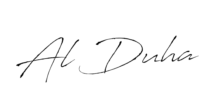 Design your own signature with our free online signature maker. With this signature software, you can create a handwritten (Antro_Vectra) signature for name Al Duha. Al Duha signature style 6 images and pictures png