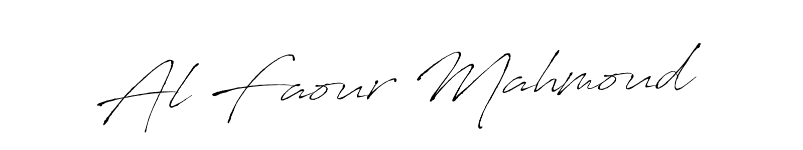 Create a beautiful signature design for name Al Faour Mahmoud. With this signature (Antro_Vectra) fonts, you can make a handwritten signature for free. Al Faour Mahmoud signature style 6 images and pictures png