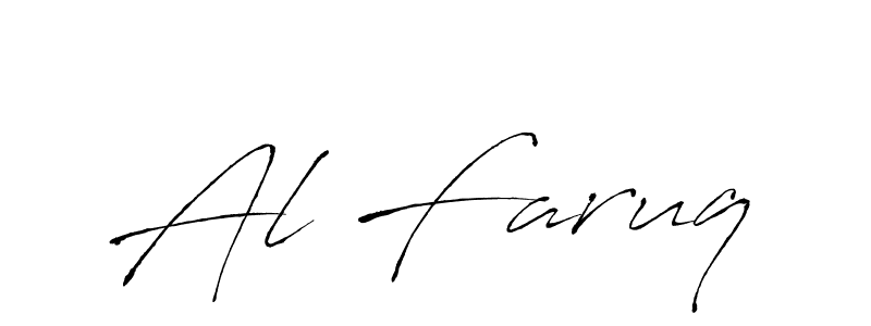 Design your own signature with our free online signature maker. With this signature software, you can create a handwritten (Antro_Vectra) signature for name Al Faruq. Al Faruq signature style 6 images and pictures png