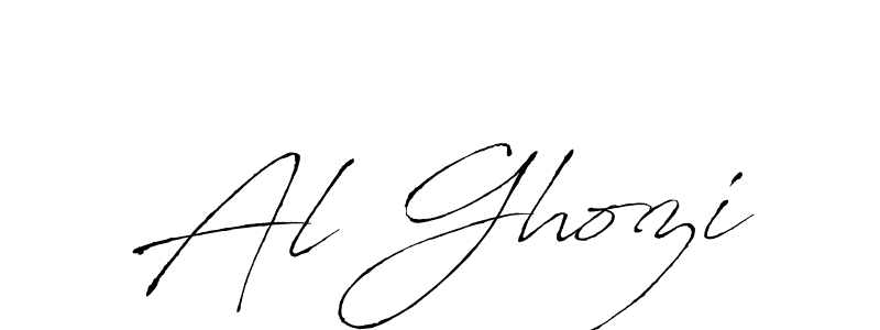 Make a beautiful signature design for name Al Ghozi. With this signature (Antro_Vectra) style, you can create a handwritten signature for free. Al Ghozi signature style 6 images and pictures png
