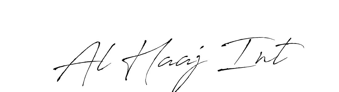 Use a signature maker to create a handwritten signature online. With this signature software, you can design (Antro_Vectra) your own signature for name Al Haaj Int. Al Haaj Int signature style 6 images and pictures png