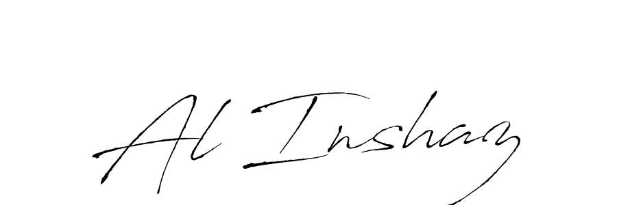 How to make Al Inshaz signature? Antro_Vectra is a professional autograph style. Create handwritten signature for Al Inshaz name. Al Inshaz signature style 6 images and pictures png