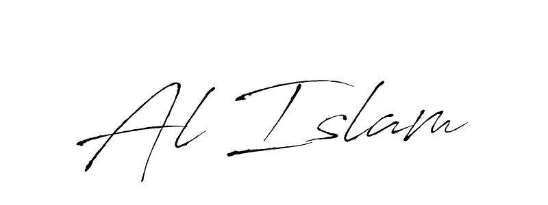 Create a beautiful signature design for name Al Islam. With this signature (Antro_Vectra) fonts, you can make a handwritten signature for free. Al Islam signature style 6 images and pictures png