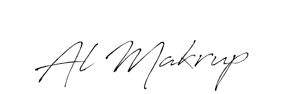 How to make Al Makrup signature? Antro_Vectra is a professional autograph style. Create handwritten signature for Al Makrup name. Al Makrup signature style 6 images and pictures png