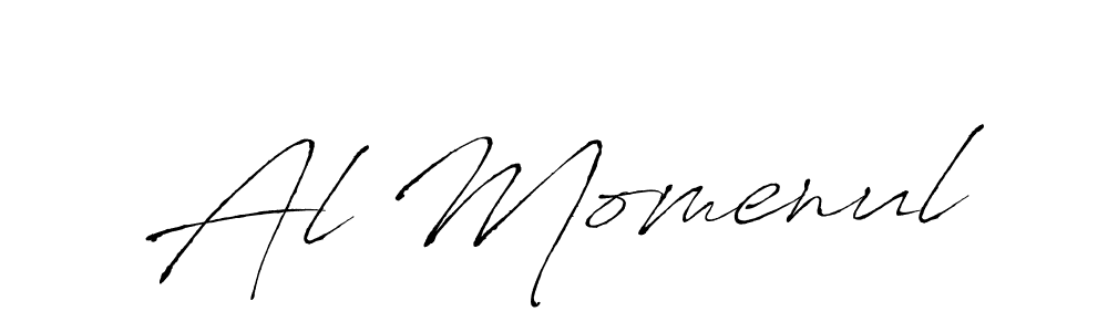 Create a beautiful signature design for name Al Momenul. With this signature (Antro_Vectra) fonts, you can make a handwritten signature for free. Al Momenul signature style 6 images and pictures png