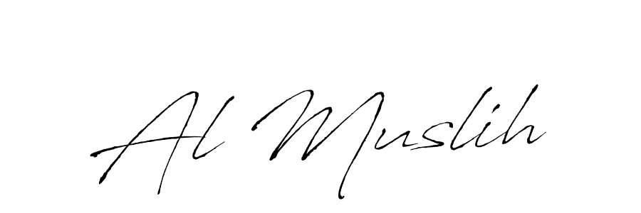 Also we have Al Muslih name is the best signature style. Create professional handwritten signature collection using Antro_Vectra autograph style. Al Muslih signature style 6 images and pictures png