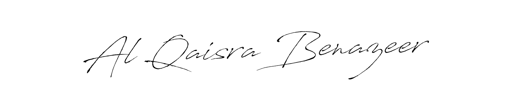 Design your own signature with our free online signature maker. With this signature software, you can create a handwritten (Antro_Vectra) signature for name Al Qaisra Benazeer. Al Qaisra Benazeer signature style 6 images and pictures png