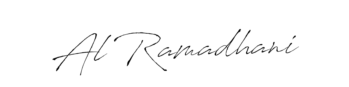 Also we have Al Ramadhani name is the best signature style. Create professional handwritten signature collection using Antro_Vectra autograph style. Al Ramadhani signature style 6 images and pictures png
