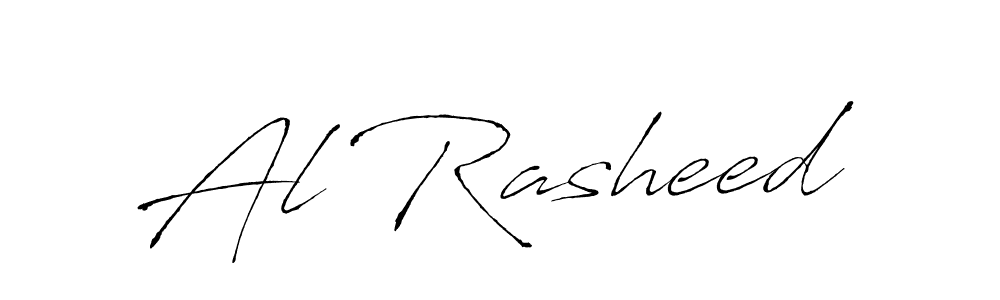 How to make Al Rasheed name signature. Use Antro_Vectra style for creating short signs online. This is the latest handwritten sign. Al Rasheed signature style 6 images and pictures png