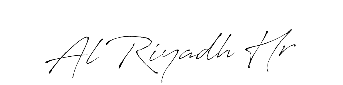 Also You can easily find your signature by using the search form. We will create Al Riyadh Hr name handwritten signature images for you free of cost using Antro_Vectra sign style. Al Riyadh Hr signature style 6 images and pictures png