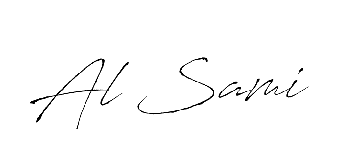 Also You can easily find your signature by using the search form. We will create Al Sami name handwritten signature images for you free of cost using Antro_Vectra sign style. Al Sami signature style 6 images and pictures png