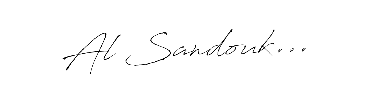 Design your own signature with our free online signature maker. With this signature software, you can create a handwritten (Antro_Vectra) signature for name Al Sandouk.... Al Sandouk... signature style 6 images and pictures png