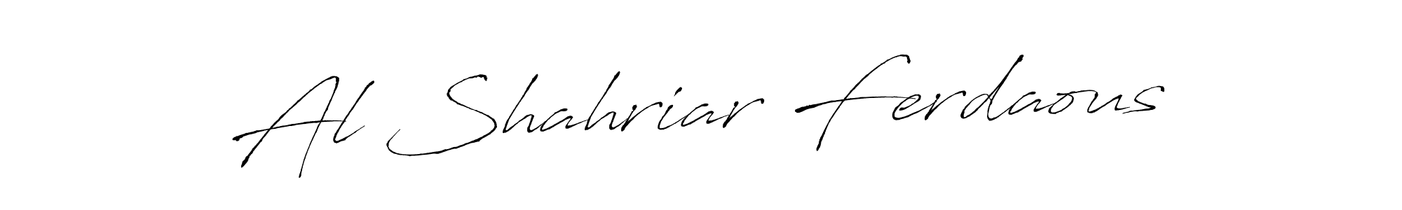 Also we have Al Shahriar Ferdaous name is the best signature style. Create professional handwritten signature collection using Antro_Vectra autograph style. Al Shahriar Ferdaous signature style 6 images and pictures png