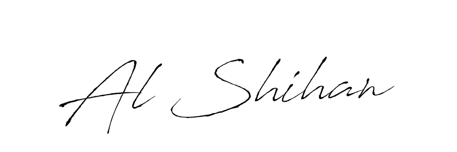 How to make Al Shihan name signature. Use Antro_Vectra style for creating short signs online. This is the latest handwritten sign. Al Shihan signature style 6 images and pictures png