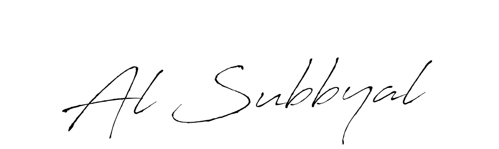 Design your own signature with our free online signature maker. With this signature software, you can create a handwritten (Antro_Vectra) signature for name Al Subbyal. Al Subbyal signature style 6 images and pictures png