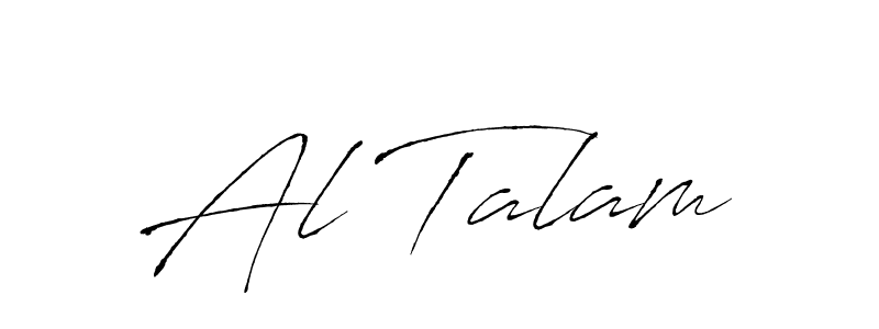 Use a signature maker to create a handwritten signature online. With this signature software, you can design (Antro_Vectra) your own signature for name Al Talam. Al Talam signature style 6 images and pictures png