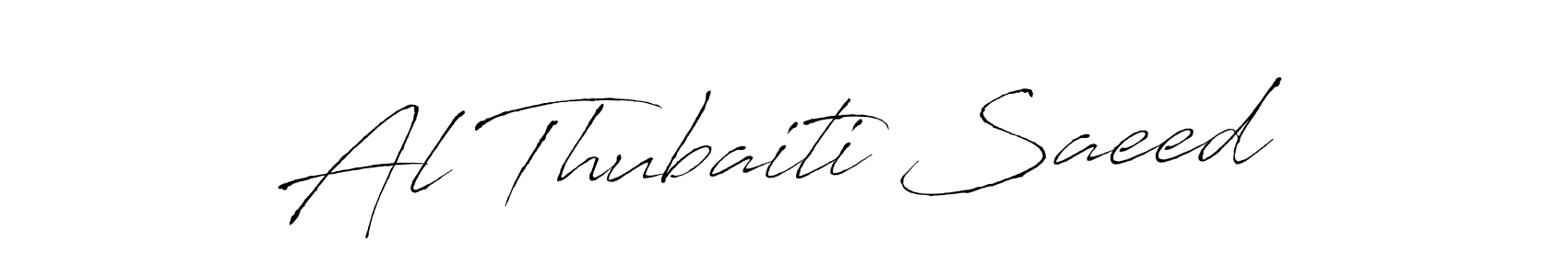 Also we have Al Thubaiti Saeed name is the best signature style. Create professional handwritten signature collection using Antro_Vectra autograph style. Al Thubaiti Saeed signature style 6 images and pictures png