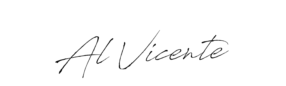 Also we have Al Vicente name is the best signature style. Create professional handwritten signature collection using Antro_Vectra autograph style. Al Vicente signature style 6 images and pictures png