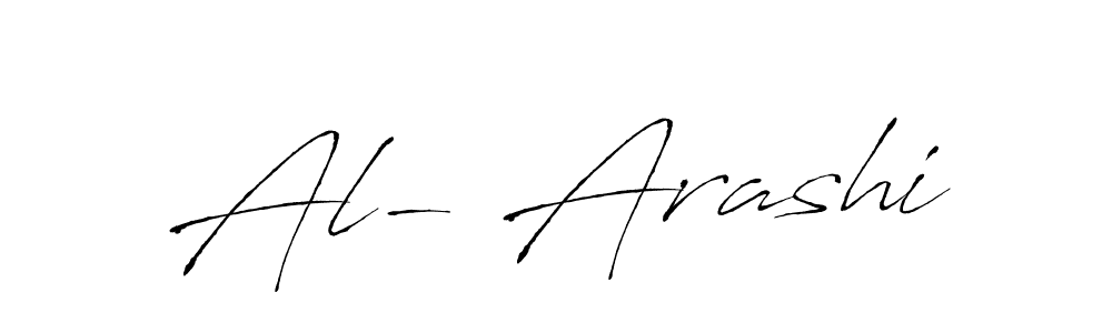 Make a beautiful signature design for name Al- Arashi. With this signature (Antro_Vectra) style, you can create a handwritten signature for free. Al- Arashi signature style 6 images and pictures png
