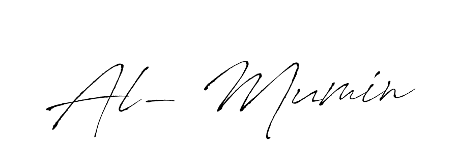 Design your own signature with our free online signature maker. With this signature software, you can create a handwritten (Antro_Vectra) signature for name Al- Mumin. Al- Mumin signature style 6 images and pictures png