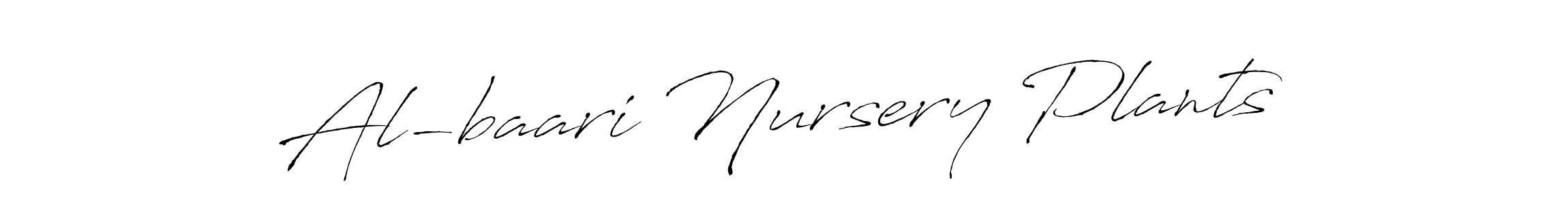 See photos of Al-baari Nursery Plants official signature by Spectra . Check more albums & portfolios. Read reviews & check more about Antro_Vectra font. Al-baari Nursery Plants signature style 6 images and pictures png