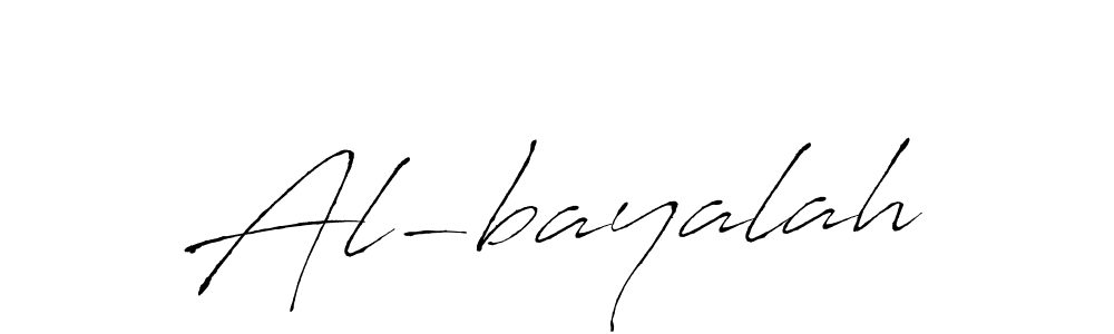 Make a beautiful signature design for name Al-bayalah. With this signature (Antro_Vectra) style, you can create a handwritten signature for free. Al-bayalah signature style 6 images and pictures png