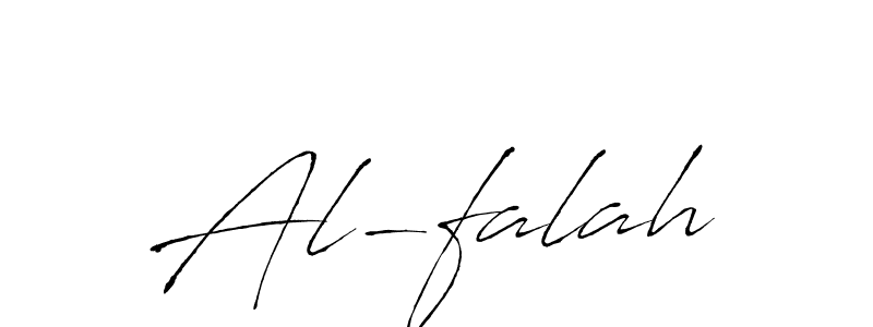 Design your own signature with our free online signature maker. With this signature software, you can create a handwritten (Antro_Vectra) signature for name Al-falah. Al-falah signature style 6 images and pictures png