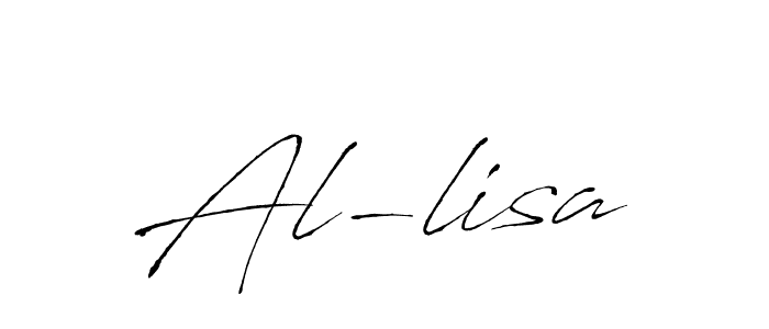 You should practise on your own different ways (Antro_Vectra) to write your name (Al-lisa) in signature. don't let someone else do it for you. Al-lisa signature style 6 images and pictures png