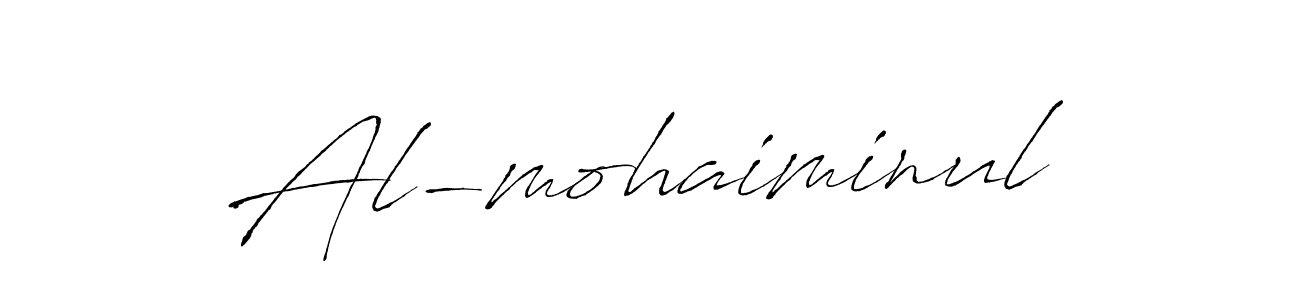 Design your own signature with our free online signature maker. With this signature software, you can create a handwritten (Antro_Vectra) signature for name Al-mohaiminul. Al-mohaiminul signature style 6 images and pictures png