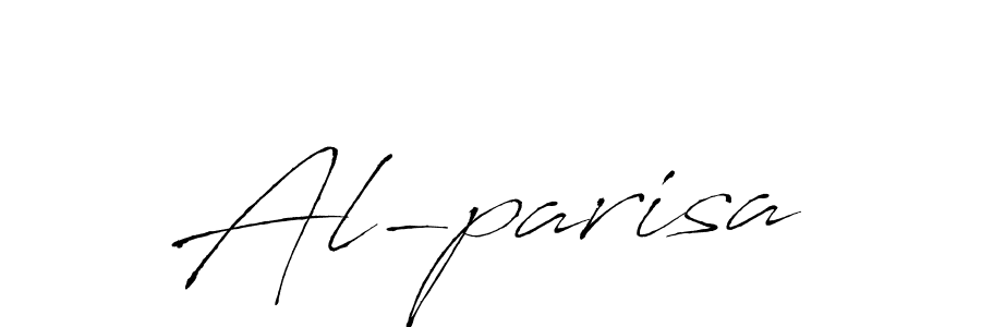 You should practise on your own different ways (Antro_Vectra) to write your name (Al-parisa) in signature. don't let someone else do it for you. Al-parisa signature style 6 images and pictures png