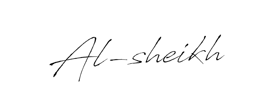 Make a beautiful signature design for name Al-sheikh. With this signature (Antro_Vectra) style, you can create a handwritten signature for free. Al-sheikh signature style 6 images and pictures png