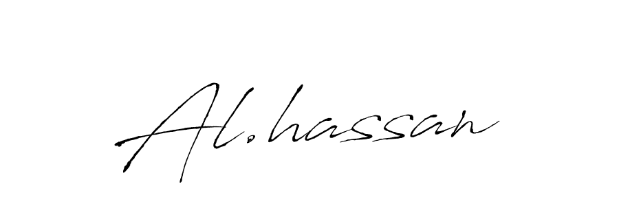 Antro_Vectra is a professional signature style that is perfect for those who want to add a touch of class to their signature. It is also a great choice for those who want to make their signature more unique. Get Al.hassan name to fancy signature for free. Al.hassan signature style 6 images and pictures png