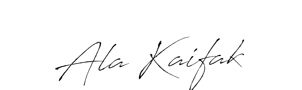 Ala Kaifak stylish signature style. Best Handwritten Sign (Antro_Vectra) for my name. Handwritten Signature Collection Ideas for my name Ala Kaifak. Ala Kaifak signature style 6 images and pictures png