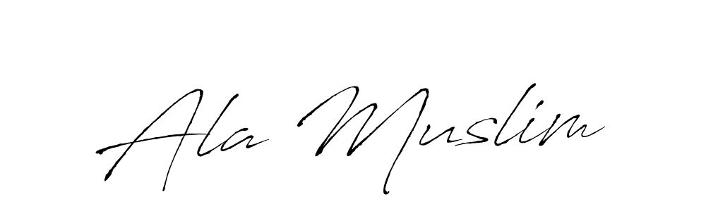 The best way (Antro_Vectra) to make a short signature is to pick only two or three words in your name. The name Ala Muslim include a total of six letters. For converting this name. Ala Muslim signature style 6 images and pictures png