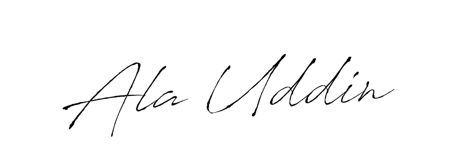 Design your own signature with our free online signature maker. With this signature software, you can create a handwritten (Antro_Vectra) signature for name Ala Uddin. Ala Uddin signature style 6 images and pictures png