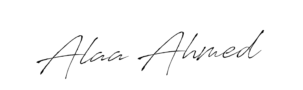 Also You can easily find your signature by using the search form. We will create Alaa Ahmed name handwritten signature images for you free of cost using Antro_Vectra sign style. Alaa Ahmed signature style 6 images and pictures png