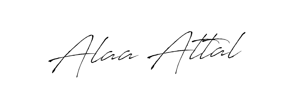 Alaa Attal stylish signature style. Best Handwritten Sign (Antro_Vectra) for my name. Handwritten Signature Collection Ideas for my name Alaa Attal. Alaa Attal signature style 6 images and pictures png